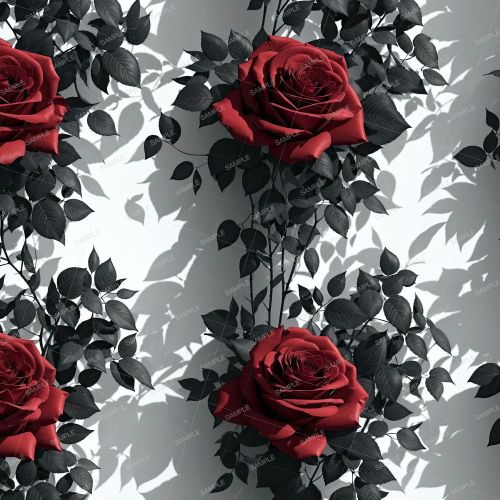 Gray and Red Roses 42