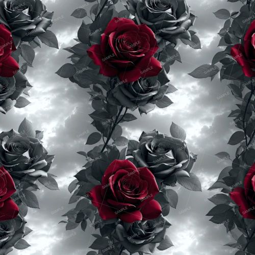Gray and Red Roses 43