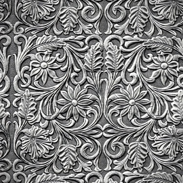Hand Tooled Silver 22