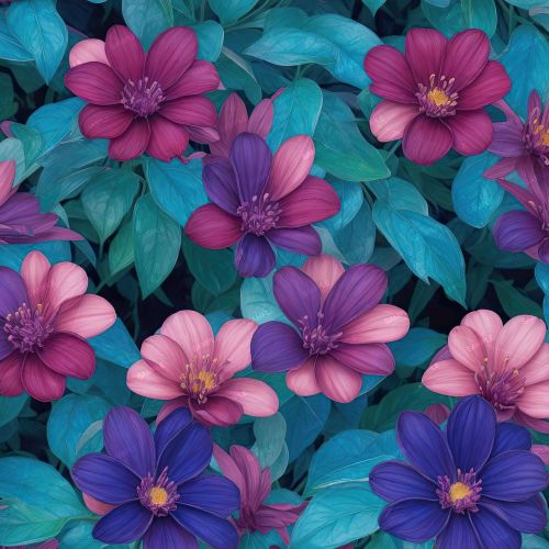 Hawaiian Flower Pattern 44
