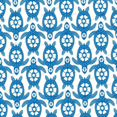 Hawaiian Sea Turtles Pattern