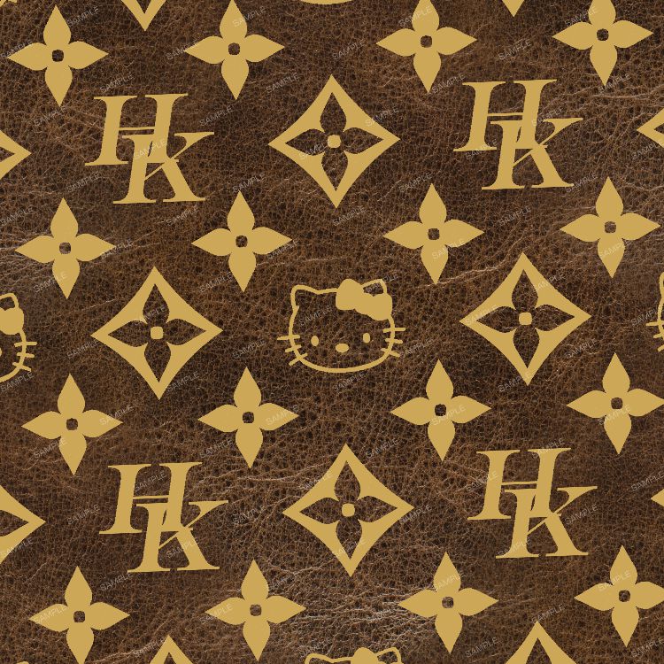 Hello Kitty LV Gold Brown 22