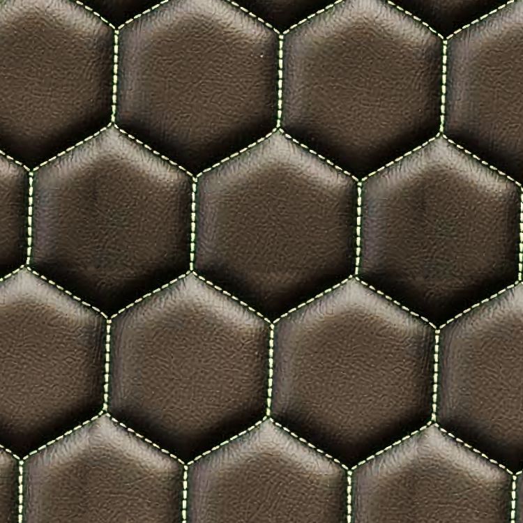 Hex Stitched Leather