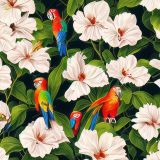 Hibiscus-Flowers-with-parrots