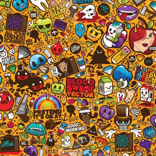 Honey Colored Sticker Bomb