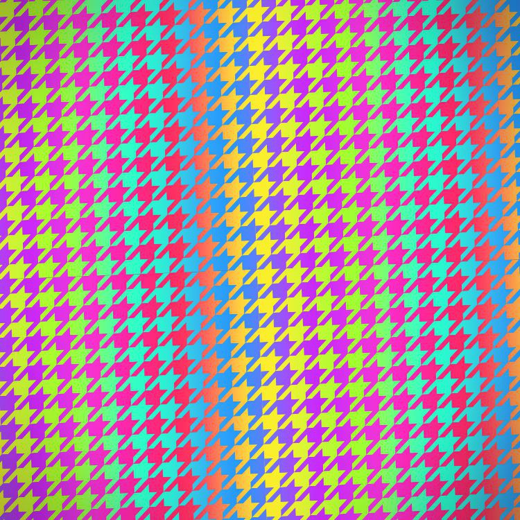 Houndstooth Rainbow 24