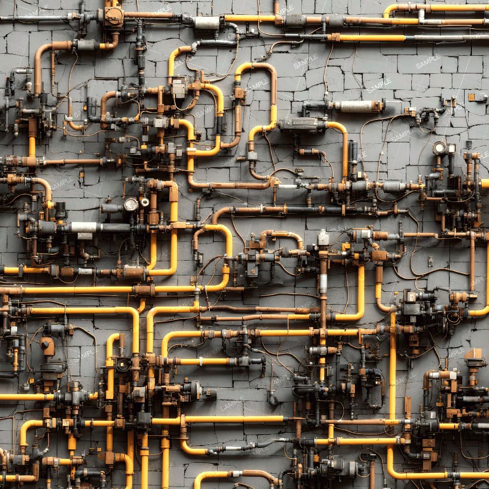 Industrial Pipe Mosaic 42