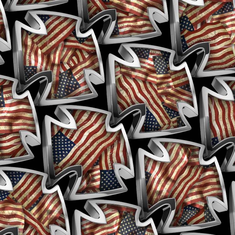 Iron Cross Mask US Flag
