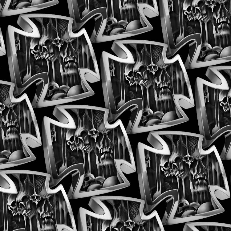 Iron Cross Melting Skulls
