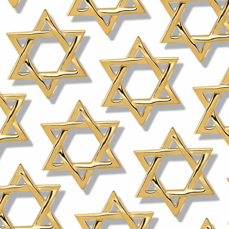 Jewish Gold Star of David 23