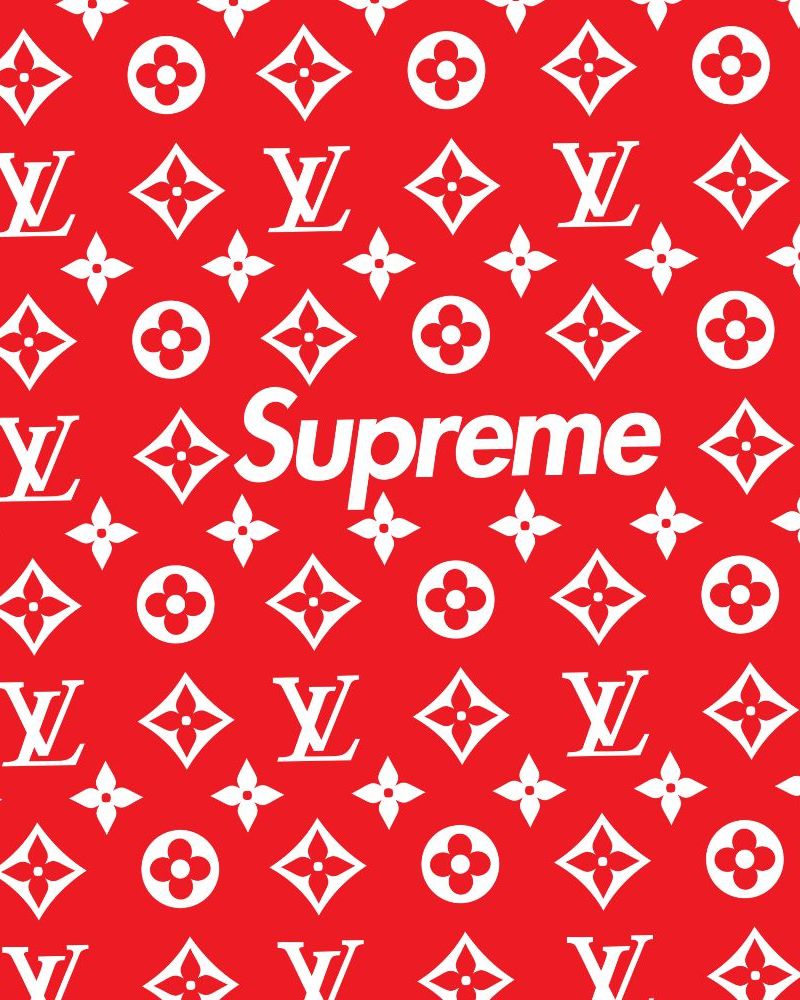 Louis Vuitton Pattern Red Supreme