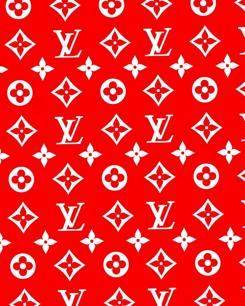 Louis Vuitton Pattern Red