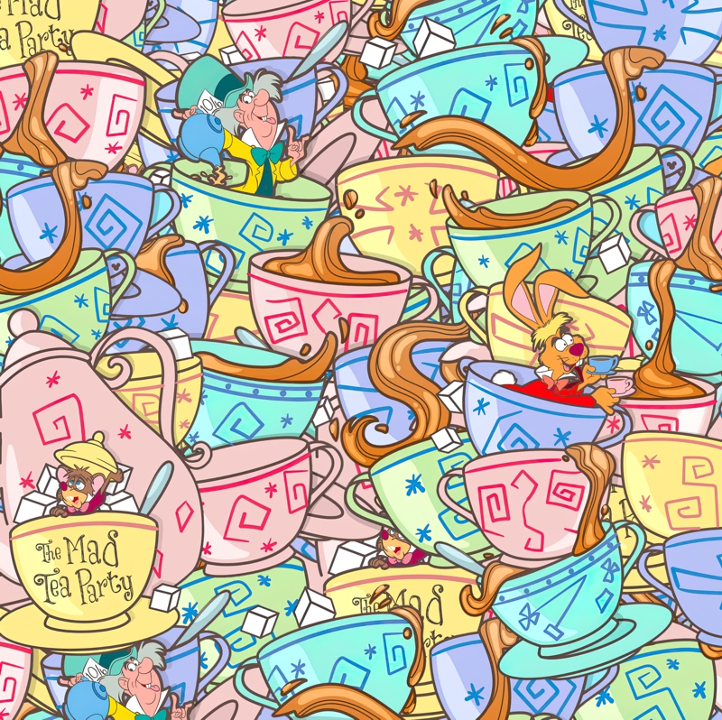Mad Hatters Tea Party Cups 22