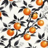 Mandarin-Oranges-Chinese-Ink-Drawing