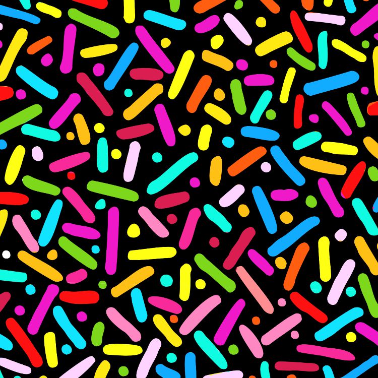 Memphis Style 80s Confetti