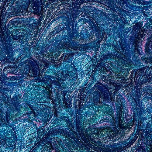 Metallic Swirl Epoxy Blue