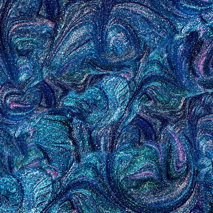 Metallic Swirl Epoxy Blue