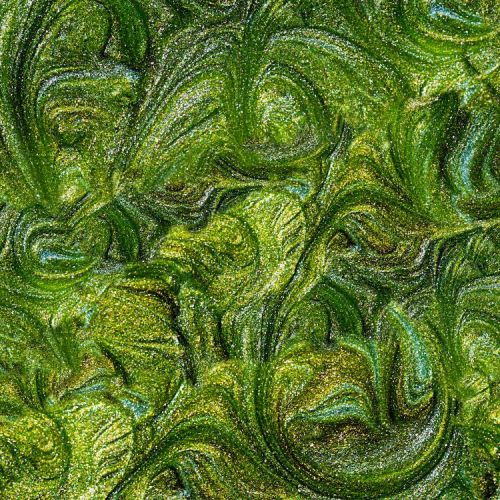 Metallic Swirl Epoxy Green