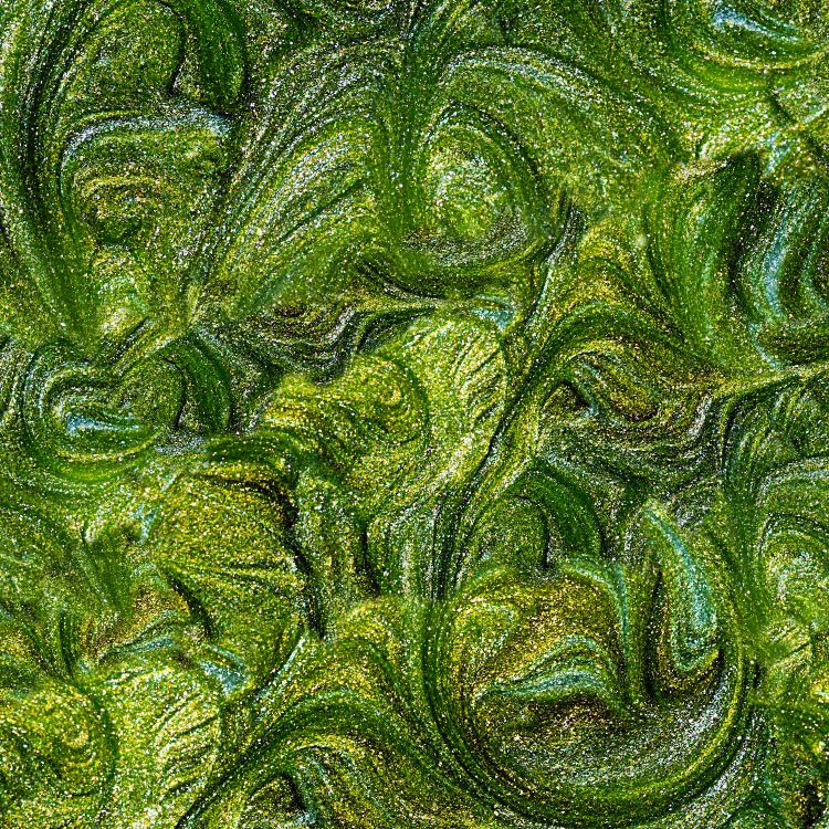 Metallic Swirl Epoxy Green