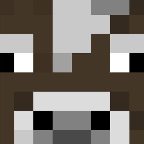 Minecraft Cow Head