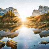 Mountain-Lake-at-Sunrise