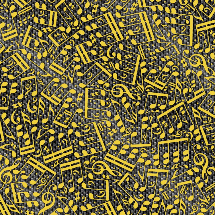 Musical Notes Carbon Fiber 22