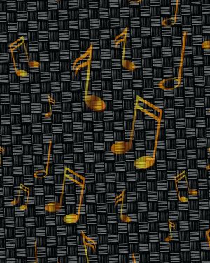Musical Notes Carbon Fiber 23