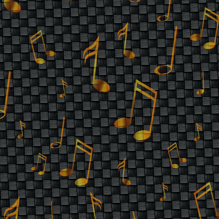 Musical Notes Carbon Fiber 23