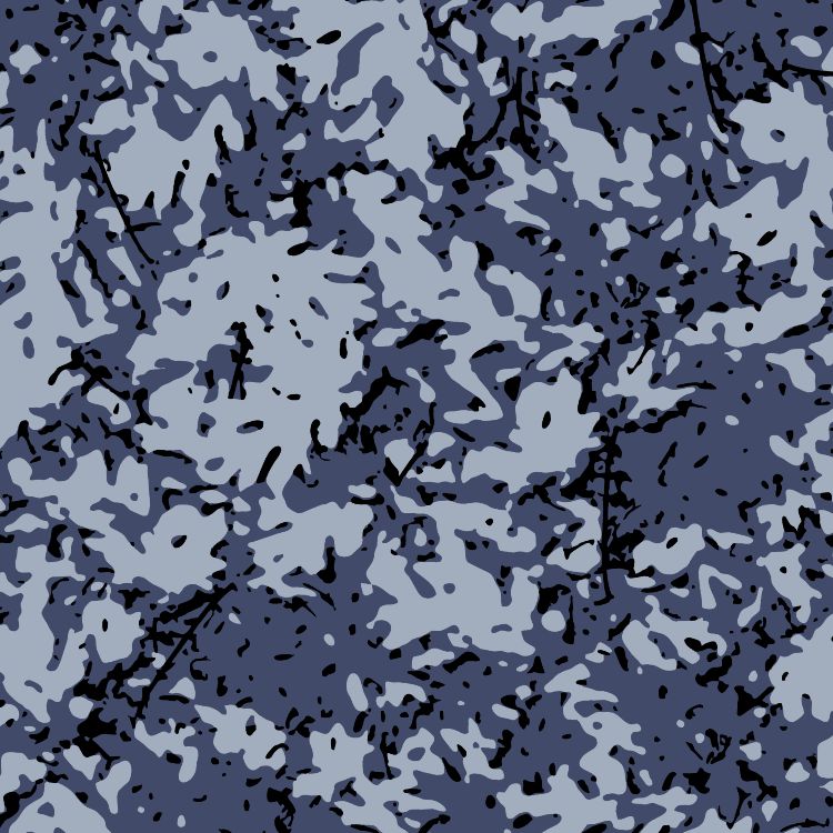Navy Variegated Camouflage