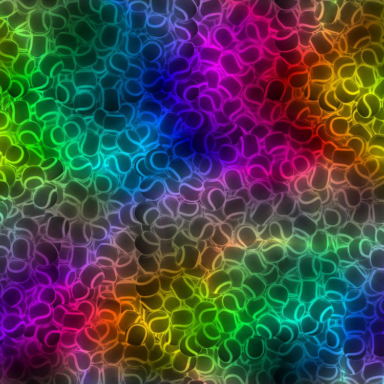 Neon Baseballs 23