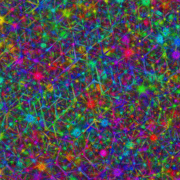 Neon Cube Clusters 23