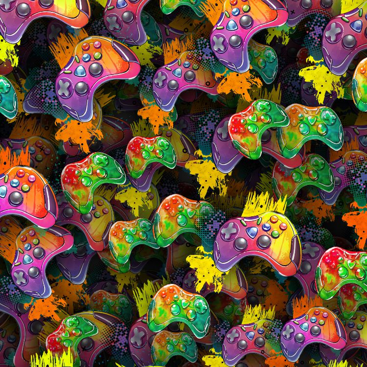 Neon Game Controllers 23