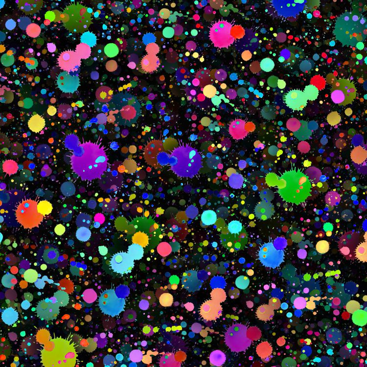 Neon Paint Splats 24