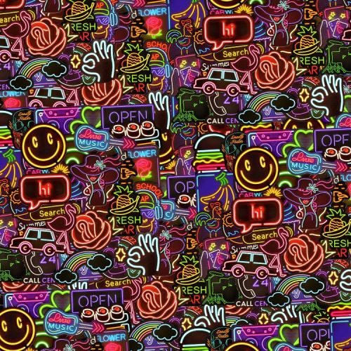 Neon Sticker Bomb