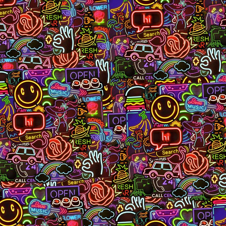 Neon Sticker Bomb