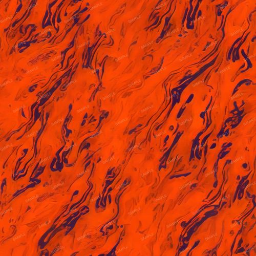 Orange and Blue Swirl