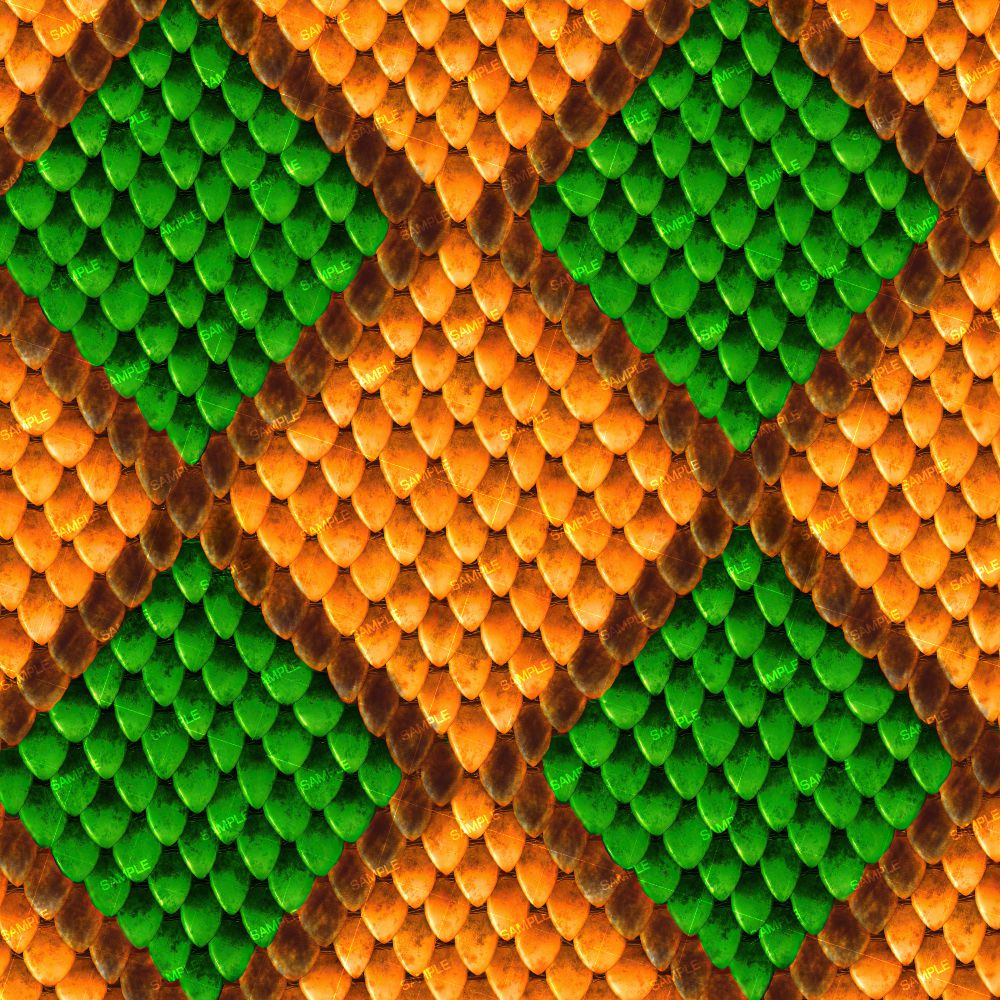 Orange and Green Scales 22
