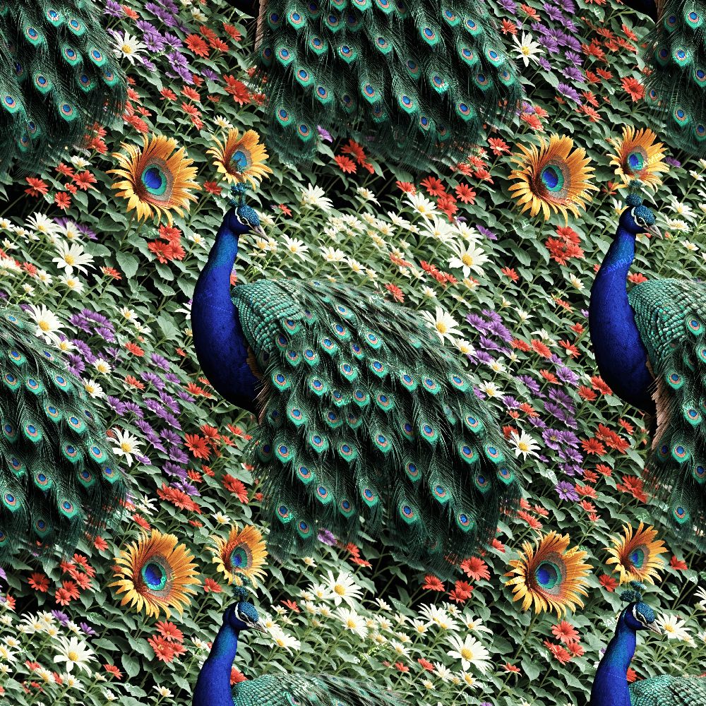 Peacock Flower Garden