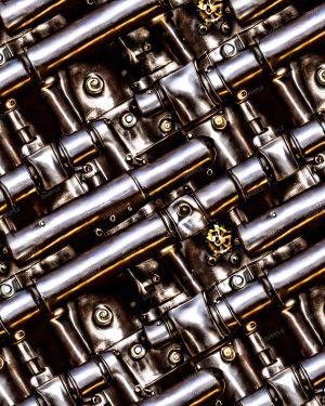 Pewter Steampunk Pipes
