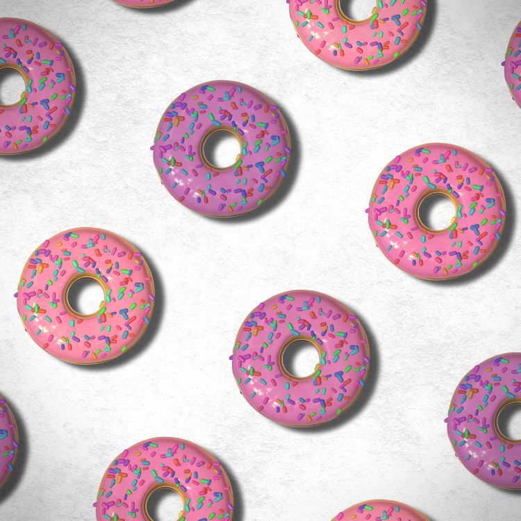 Pink Frosted Donuts 25