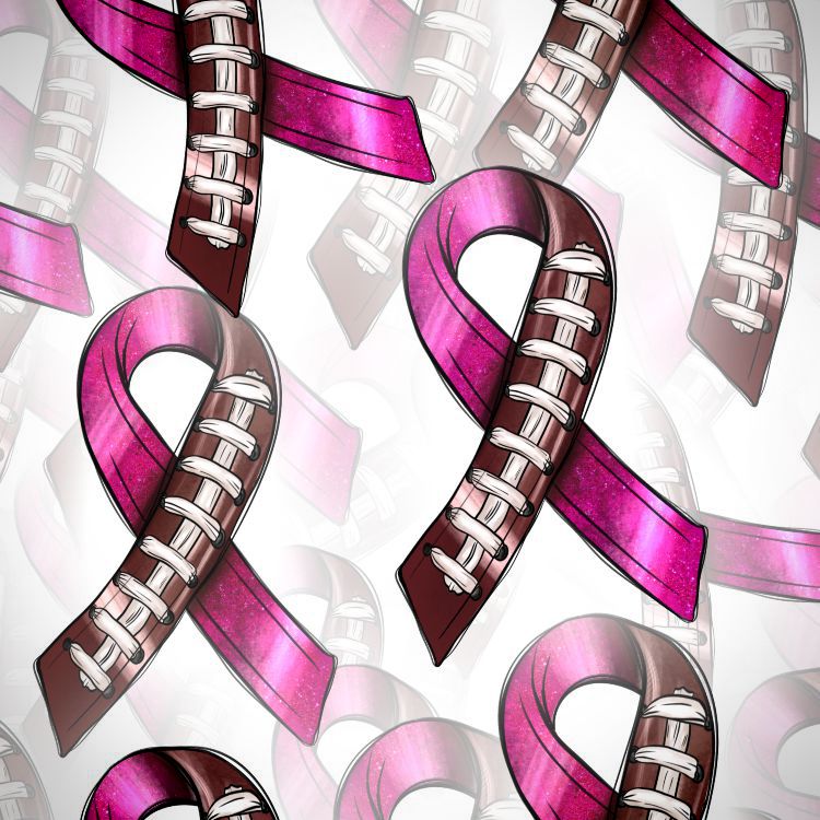 Pink Ribbons Football Style 22