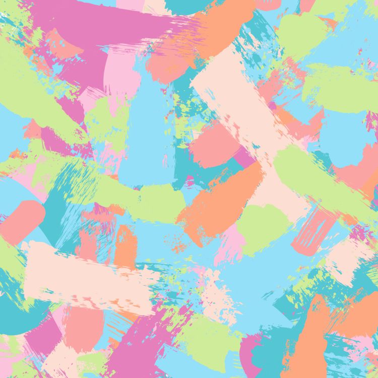 Preppy Beach Brush Strokes