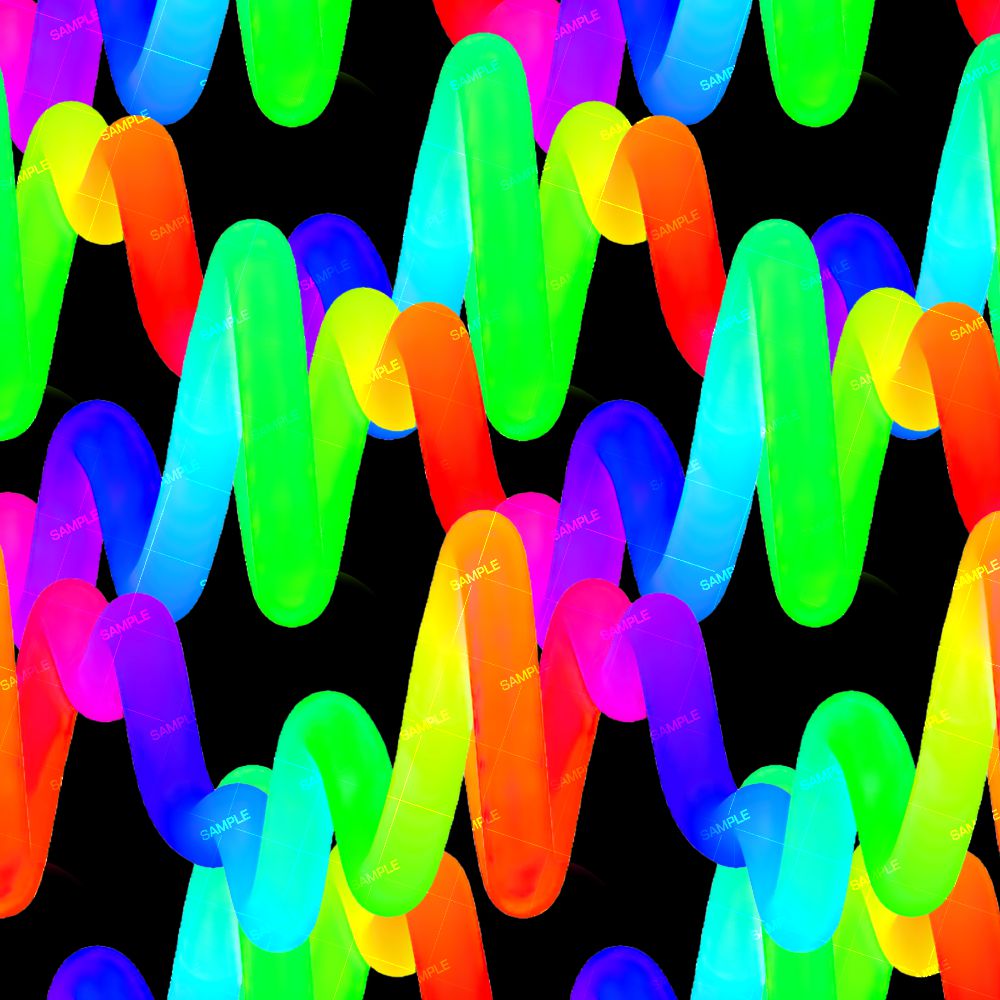 Rainbow Colored Squiggly Lines 22