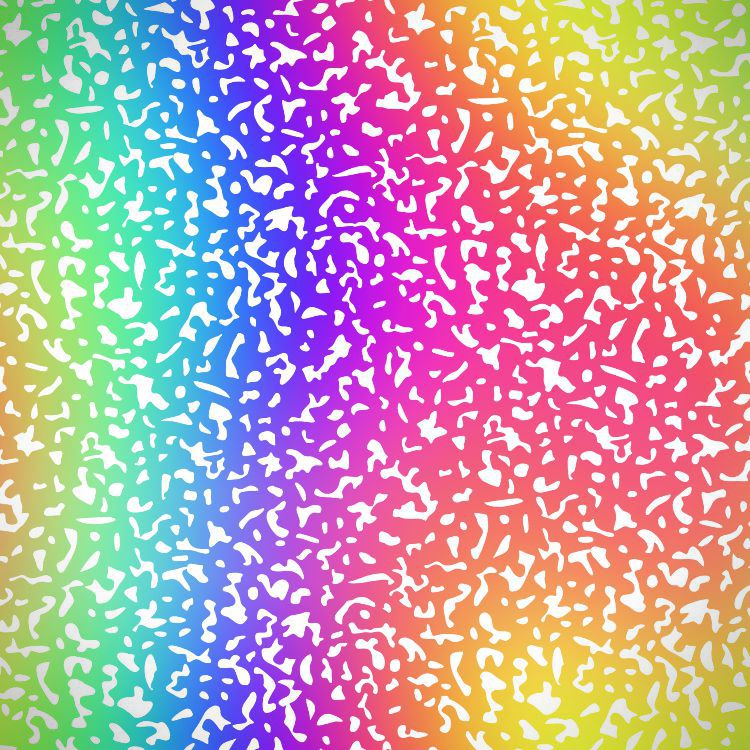 Rainbow Composition Book Cover 23
