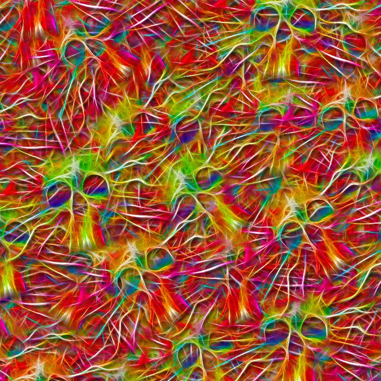 Rainbow Electric Skulls