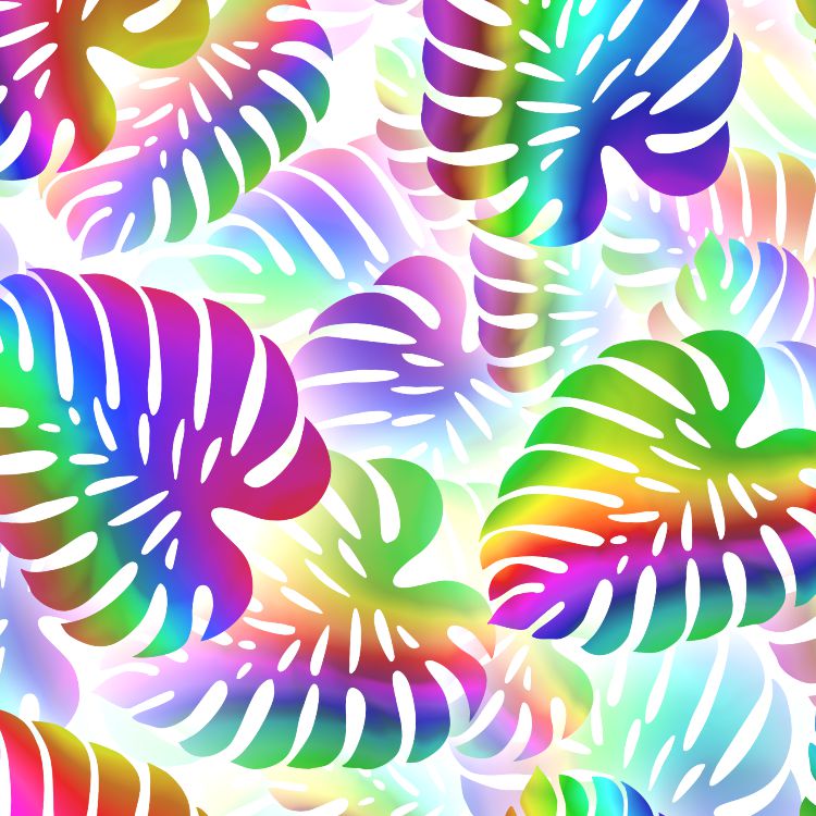 Rainbow Palm Leaves 25