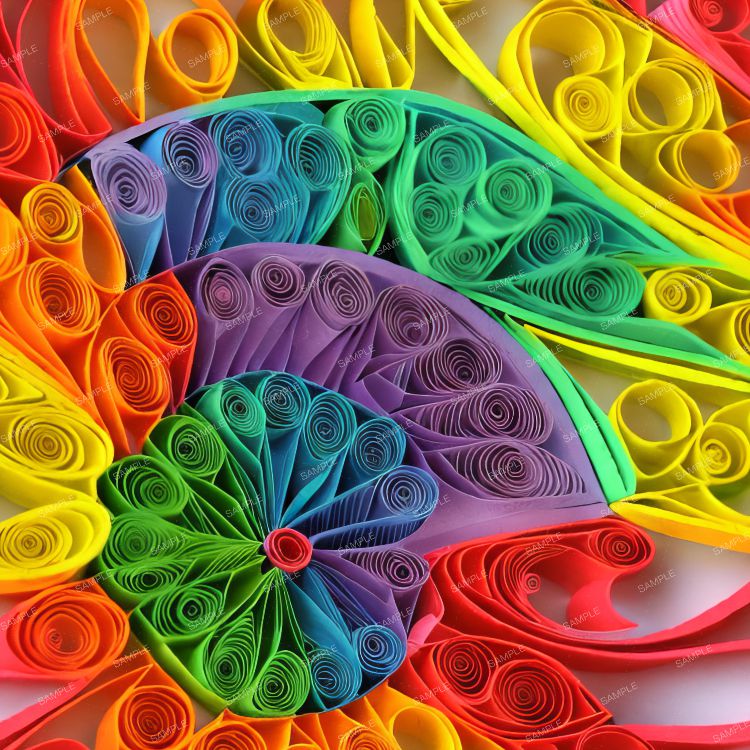 Rainbow Paper Quilling 42