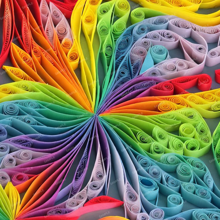 Rainbow Paper Quilling 43