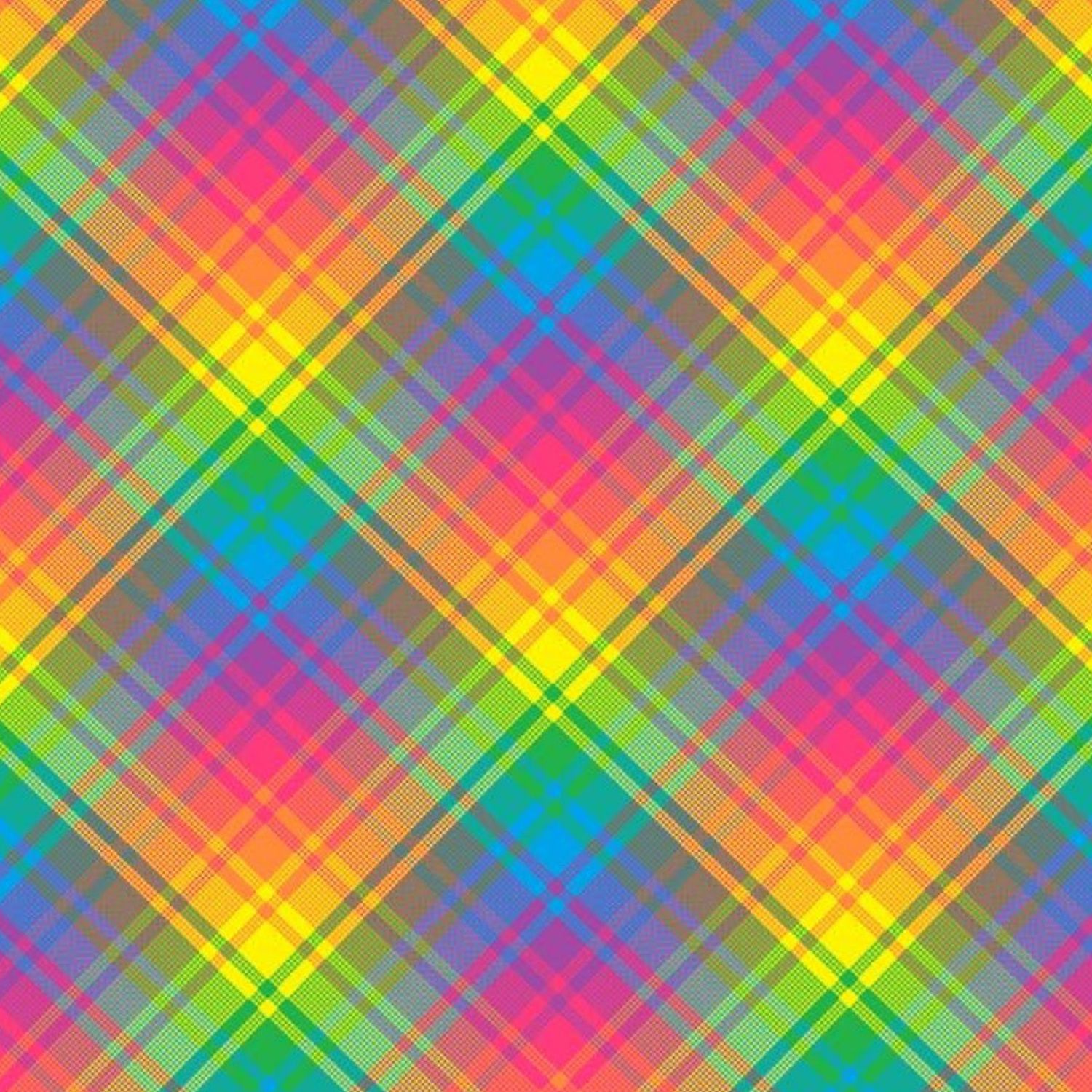 Rainbow Plaid 24