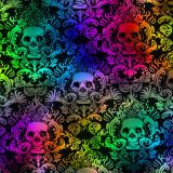Rainbow-Skeleton-Damask